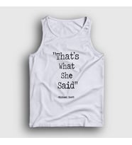 Presmono Unisex Sarı Thats What She Said The Office Atlet 346172tt (Beyaz)