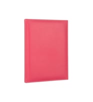 Deri Defter Günlük Journal Ajanda Tarihli Çizgili 168 Yaprak Rainbow Vegan 17X24 cm (Fuşya)
