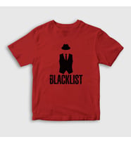 Presmono Unisex Çocuk Beyaz Vest The Blacklist T-Shirt 184079tt (Kırmızı)