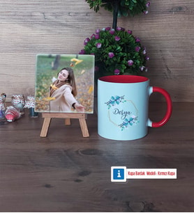 İsme Özel Doğum Günü Hediyesi Fotoğraflı Dekoratif Taş, Kupa Bardak Beyaz Hediye (Model 2)