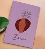 BK Gift Kişiye Özel İsimli Sert Kapaklı Lila Defter, Arkadaşa Hediye, Yeni İş Hediyesi, Anı Defteri, Doğum Günü Hediyesi (Model 10)