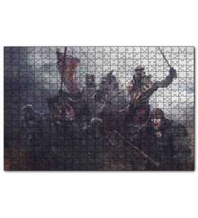 Cakapuzzle Hayat Feodaldir At Zırh Savaş Görseli  Puzzle Yapboz MDF (Ahşap) (500 Parça)