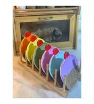 1 Adet  Epoksi Vernikli Beton Dekoratif Cupcake Sunum Tabağı (Mor)