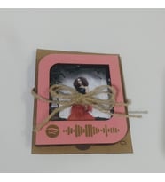 Spotify Tasarımlı Kişiye Özel Polaroid Çerçeve (Pembe)