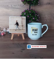 İnşaat Mühendisi Fotoğraflı Dekoratif Taş, Kupa Bardak Beyaz Hediye (Model 5)