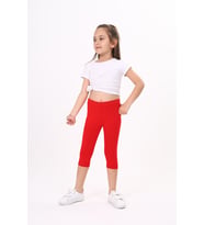 Toontoy Kız Çocuk Tayt (Kırmızı)