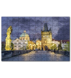 Cakapuzzle Çekya Prag Karl Köprüsü Puzzle Yapboz MDF (Ahşap) (1000 Parça)