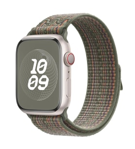 Microsonic Apple Watch Series 6 44mm Kordon Terra Sport Loop Yeşil (Koyu Yeşil)