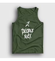 Presmono Unisex Sarı People Suck XXXTentacion Atlet 48414tt (Haki)