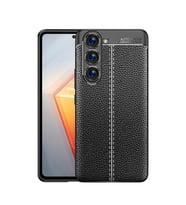 Galaxy S23 Plus Kılıf Zore Niss Deri Desenli Silikon Kılıf (Siyah)