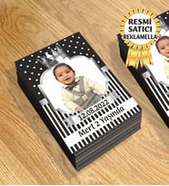 2 Temalı Kişiye Özel Resimli Doğum Günü Magneti  8x6 Cm 10 Adet (Siyah)