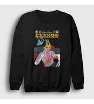 Presmono Unisex Beyaz Future Nostalgia Dua Lipa Sweatshirt 321008tt (Siyah)