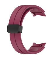 Microsonic Samsung Galaxy Watch 7 44mm Kordon Ribbon Line Yeşil (Bordo)