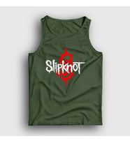 Presmono Unisex Beyaz Logo Slipknot Atlet 112671tt (Haki)
