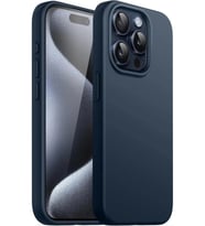 Digimanya Iphone 15 Pro Max Kılıf Silikon Lansman Soft Yumuşak Kamera Korumalı Kapak (Lacivert)