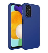 Galaxy A13 4G Kılıf Zore Luna Dışı Soft Yumuşak İçi Kadife Kılıf (Lacivert)