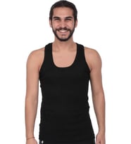 Tutku 102 Erkek Ribana Atlet (6 lı) (Siyah)