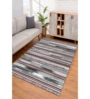 Dijital Kaymaz Taban Yıkanabilir Renkli Salon Halısı Mutfak Halısı Yolluk ND-SD-239 (Çok Renkli)