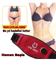 SWARO PREMIUM ZAYIFLAMA KEMERİ (Kırmızı)