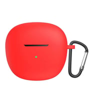Microsonic QCY HT03 Kılıf Askılı Mat Silikon Siyah (Kırmızı)