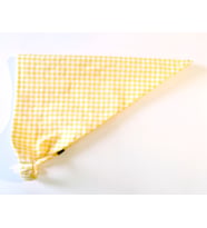 KARELİ KEDİ VEYA KÖPEKLER İÇİN LASTİKLİ BANDANA (Sarı)