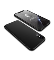 Apple iPhone X Kılıf Zore Ays Full Koruma Kılıf (Siyah)