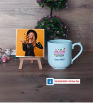 Çocuk Gelişimi Uzmanı Fotoğraflı Dekoratif Taş, Kupa Bardak Beyaz Hediye (Model 5)