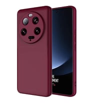 Xiaomi Mi 13 Ultra Kılıf Kamera Korumalı iÇi Süet Dokulu Lansman Tipi Silikon (Koyu Mor)