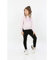 Toontoy Kız Çocuk Remember Baskılı Sweatshirt (Açık Lila)
