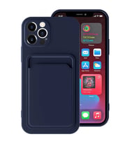 Apple iPhone 12 Pro Max Kılıf Zore Ofix Kartlık Bölmeli Kılıf (Lacivert)
