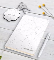 BK Gift Kişiye Özel İsimli Siyah Defter Kalem Ve Anahtarlık Hediye Seti-25 (Model 2)