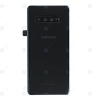 BYR Samsung Galaxy S10 Plus Uyumlu Pil Kapağı LENS HARİÇ SM-G975F (Siyah)