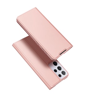 Dux Ducis SM Galaxy S21 Ultra Kılıf Flip Cover Kılıf SkinPro Series (Rose)