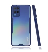 Oppo A54 4G Kılıf Zore Parfe Kenarları Pastel Renk Silikon Kılıf (Lacivert)