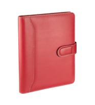 Organizer Ajanda Kılıflı Tarihli Çizgili 168 Yaprak 17x24 Defterli Dilli Mıknatıslı Rainbow Vegan 20x26 cm (Kırmızı)