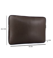 DERİSE CLUB BÜYÜK BOY 15,6 İNÇ UYUMLU MACBOOK  KILIF NOTEBOOK VE LAPTOP ÇANTASI (Kahverengi)