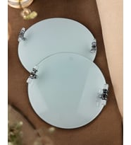 Liora Dekoratif Söz ve Nişan Tepsisi (Gümüş)