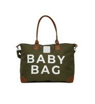 BAGMORİ Baby Bag Baskılı Garnili Anne Bebek Çantası (Haki)