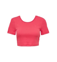 Only Kadın Kısa Crop Top Short - 15235303 (Pembe)