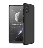 Galaxy M22 Kılıf Zore Ays Full Koruma Kılıf (Siyah)
