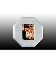 Instax Fuji Mini 7-8-9-11-12-25-70-90 Fotoğraf Çerçevesi, 3 boyutlu, gizli bölmeli, mıknatıs magnet özellikli. (Gümüş)