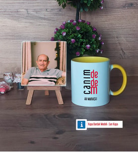 Dedeye Hediye Fotoğraflı Dekoratif Taş, Kupa Bardak Beyaz Hediye (Model 7)