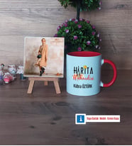 Harita Mühendisi Fotoğraflı Dekoratif Taş, Kupa Bardak Beyaz Hediye (Model 2)