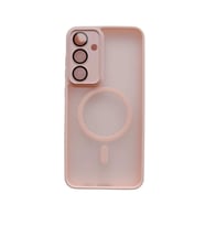 Samsung Galaxy S24 Fe Kılıf Kamera Lens Korumalı Renkli Mat Silikon Rlx (Pembe)