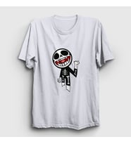 Presmono Unisex Sarı Bonesy Gorillaz T-Shirt 54236tt (Beyaz)