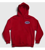 Presmono Unisex Gri Php Coder Programmer Developer Yazılımcı Kapüşonlu Sweatshirt 337591tt (Kırmızı)