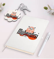 BK Gift Kişiye Özel Genetik Mühendisi Siyah Defter Kalem Ve Anahtarlık Hediye Seti (Model 2)
