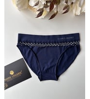 Kadın Dikişsiz Antibakteriyel Sportwear Fileli Slip/Bikini (Siyah, Bordo, Kahverengi, Lacivert) (Siyah)