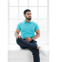 Paul Martin Polo Yaka %100 Pamuk Regular Fit T-shirt (Turkuaz)