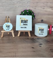 İnşaat Mühendisi Hediye Seti Kupa Bardak T Kulplu, Dekoratif Taş, Anahtarlık Mühendisler Günü Hediyesi  (Model 1)